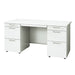 PLUS（プラス）オフィス家具 両袖机 RJ-147D-33 WH ホワイト　