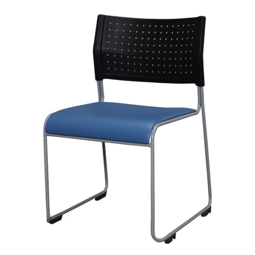 PLUS（プラス）オフィス家具 会議イス ASL-110PV-BL ブルー　4550537125333