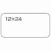 Smart Value Plain White Label Strong Adhesive 12 x 24 (360 pieces) B554J