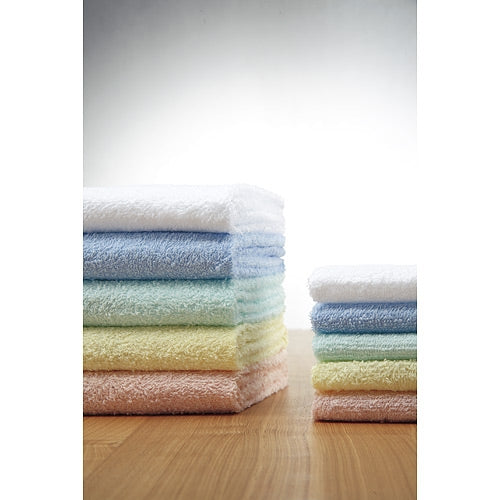 スマートバリュー カラータオル5枚入 ホワイト N108J-WH 4547345028338