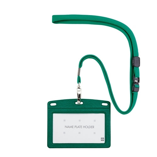 Open industrial suspension name card leather-like N-123P-GN green