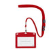 Open industrial suspension name card leather-like N-123P-RD red