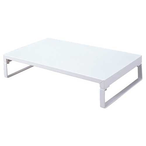 LIHITLAB on desk stand 390mm low A-7330-0 white 4903419812744