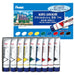 Eight colors of Pentel acrylic gouache laminating tubes