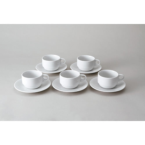 ピーアンドエス スタッキングコーヒー碗皿(5客入り) 4541266110011