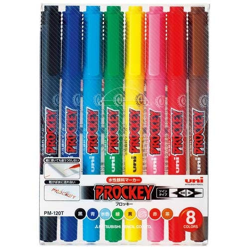 MITSUBISHI PENCIL プロッキー PM120T8CN eight colors
