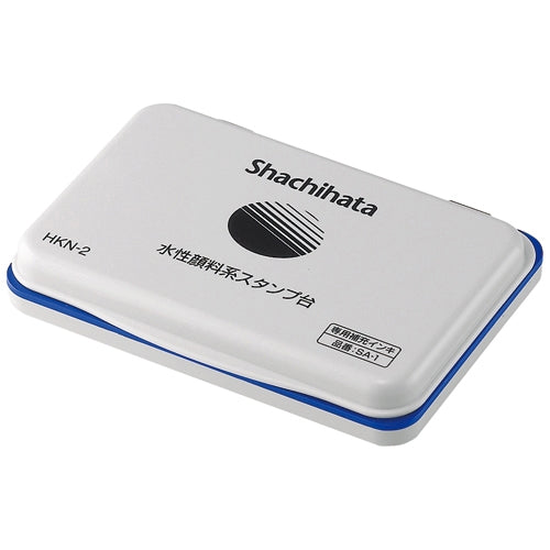 Shachihata aqueous color system ink pad HKN-2-B indigo plant