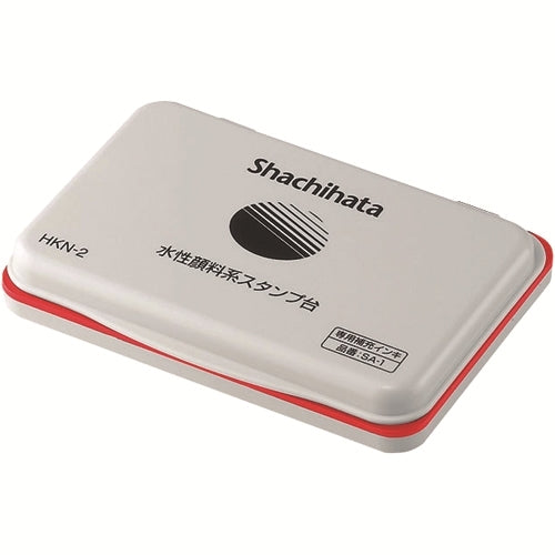 Shachihata aqueous color system ink pad HKN-2-R red