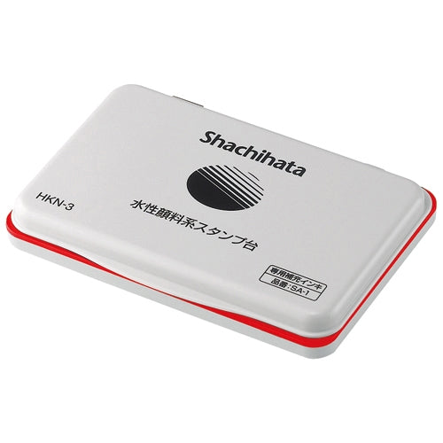 シヤチハタ 水性顔料系スタンプ台HKN-3-R赤