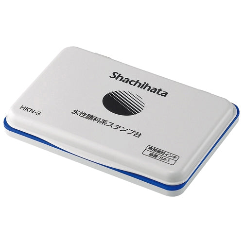Shachihata aqueous color system ink pad HKN-3-B indigo plant