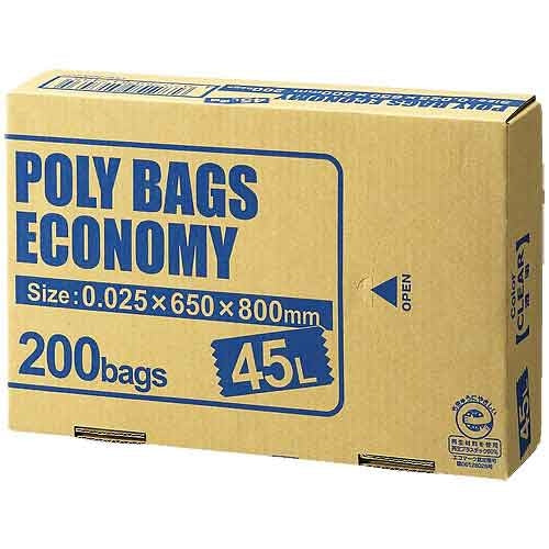 オルディ ポリバックエコノミー45L透明PBE-N45-200 4972759517435
