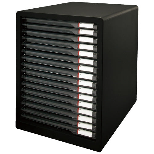 アイリスオーヤマ レターケース 16段 L-16SSR ダークグレー 4905009720446