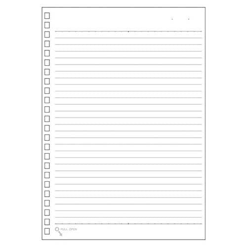 LIHITLAB Cuaderno de anillas retorcidas A5B Hoja rayada N-1650