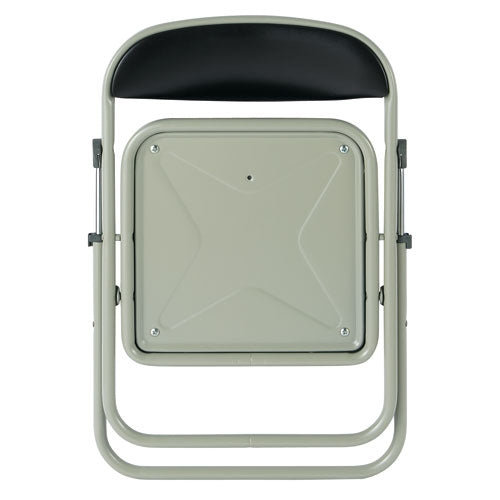 PLUS（プラス）オフィス家具 折畳イス CF104-MX SH300 ダークブラウン　