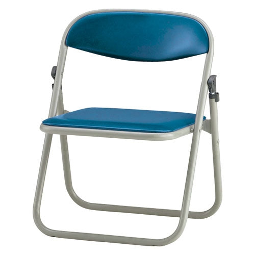 PLUS（プラス）オフィス家具 折畳イス CF104-MX SH300 ブルー　
