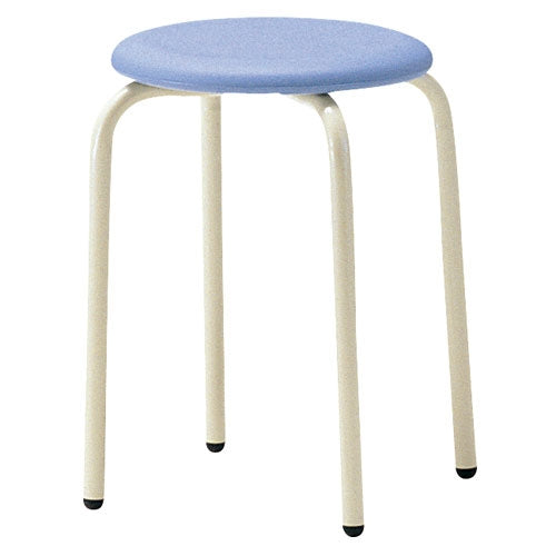 PLUS（プラス）オフィス家具 丸イス RS-42P ブルー SH420　