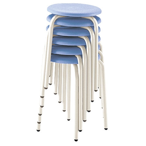 PLUS（プラス）オフィス家具 丸イス RS-42P ブルー SH420　