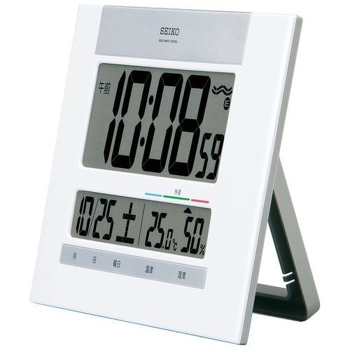 PLUS（プラス）オフィス家具 セイコー掛置兼用電波時計 SQ429W　4517228030130