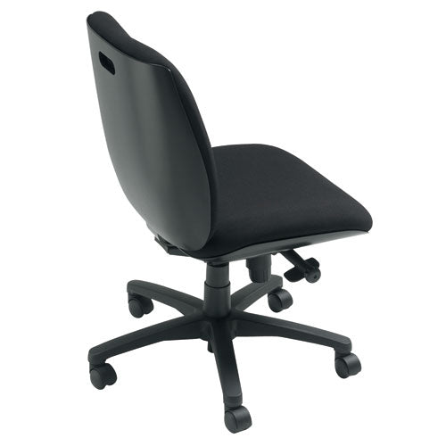 PLUS（プラス）オフィス家具 事務イスU KC-UC60SLJ-N ローバック肘無 BK　