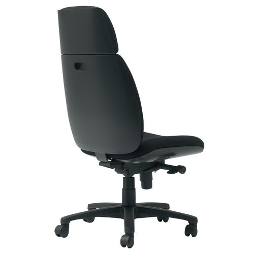 PLUS（プラス）オフィス家具 事務イスU KC-UC62SLJ-N ハイバック肘無 BK　4550537143092