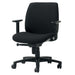 PLUS（プラス）オフィス家具 事務イスU KD-UC61SLJ-N ローバック肘付 BK　