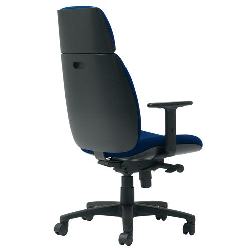 PLUS（プラス）オフィス家具 事務イスU KD-UC63SLJ-N ハイバック肘付 BL　