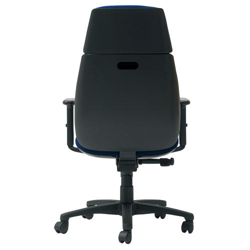 PLUS（プラス）オフィス家具 事務イスU KD-UC63SLJ-N ハイバック肘付 BL　