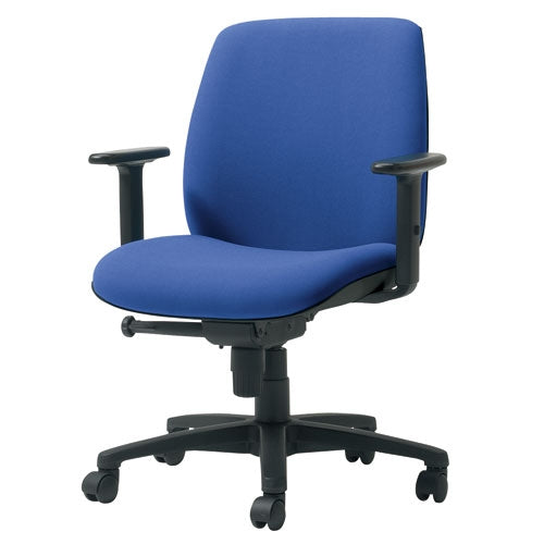 PLUS（プラス）オフィス家具 事務イスU KD-UC61SLJ-N ローバック肘付 LB　4933178209233