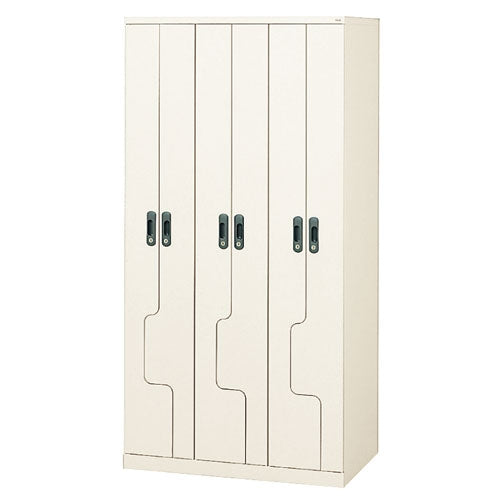 PLUS（プラス）オフィス家具 省スペースロッカー NS-61J WH 6人用【重　