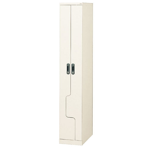 PLUS（プラス）オフィス家具 省スペースロッカー NS-21J WH 2人用　
