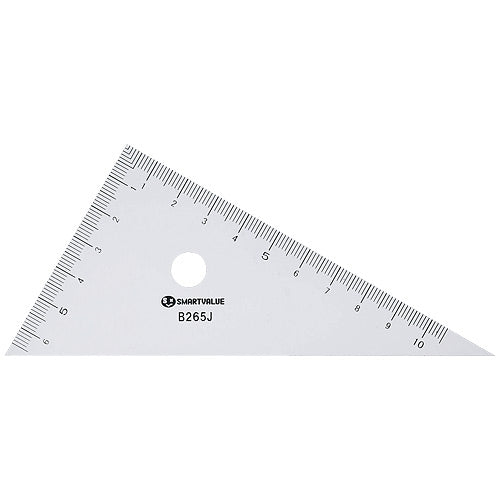 スマートバリュー 再生PET三角定規 B265J 4547345031277