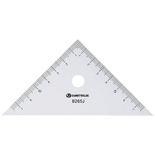 スマートバリュー 再生PET三角定規 B265J 4547345031277