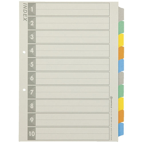 スマートバリュー 再生インデックスA4S 5色10山5組 D137J-1