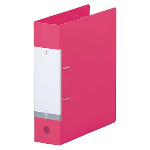 LIHITLAB. D型リングファイル A4S G2280-3 赤 4903419120641