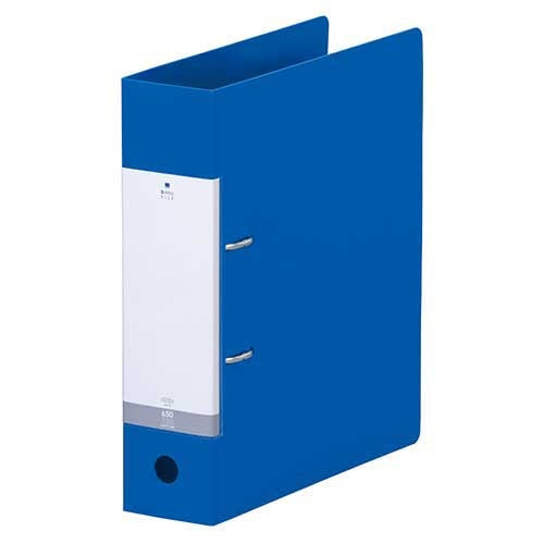 LIHITLAB. D型リングファイル A4S G2280-8 青 4903419120689