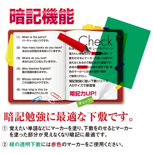 共栄プラスチック 色透明下敷  NO.8712-G  緑 4963346132414