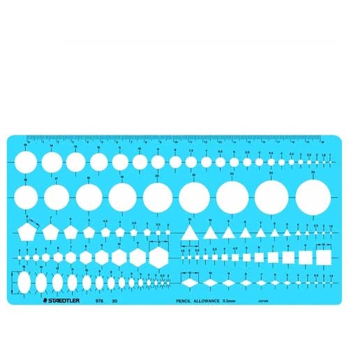 ステッドラー テンプレート　９７６　２０　組合せ定規　 4955414976204
