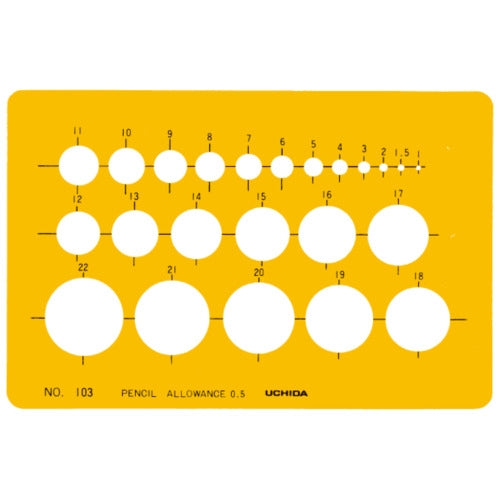 Uchida Template Circle Ruler 1-843-0103 4951754003020