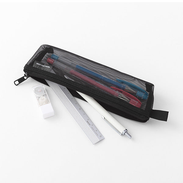 ミドリ メッシュペンケースクロＡ 41828006　4902805418287（10セット）