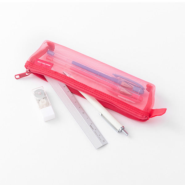 ミドリ メッシュペンケースピンクＡ 41830006　4902805418300（10セット）