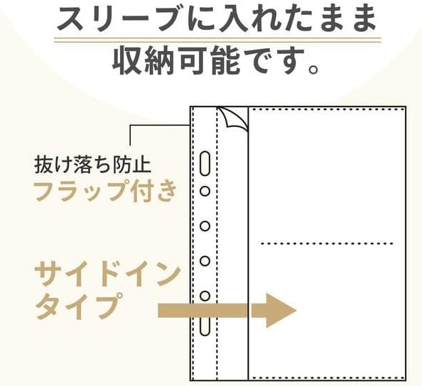 リヒトラブ myfa コレクションポケット ミニ 2ポケット 2穴・ミニ6穴対応 10枚入 推し活グッズ収納 N-3347  4903419343569