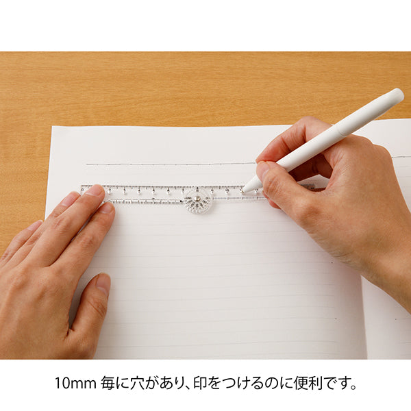 ミドリ マルチ定規＜１６ＣＭ＞透明Ａ 42297006　4902805422970（10セット）