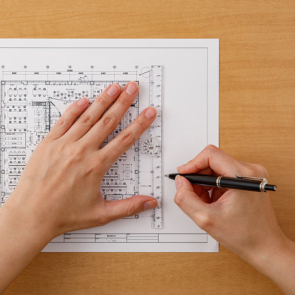 ミドリ マルチ定規＜１６ＣＭ＞透明Ａ 42297006　4902805422970（10セット）