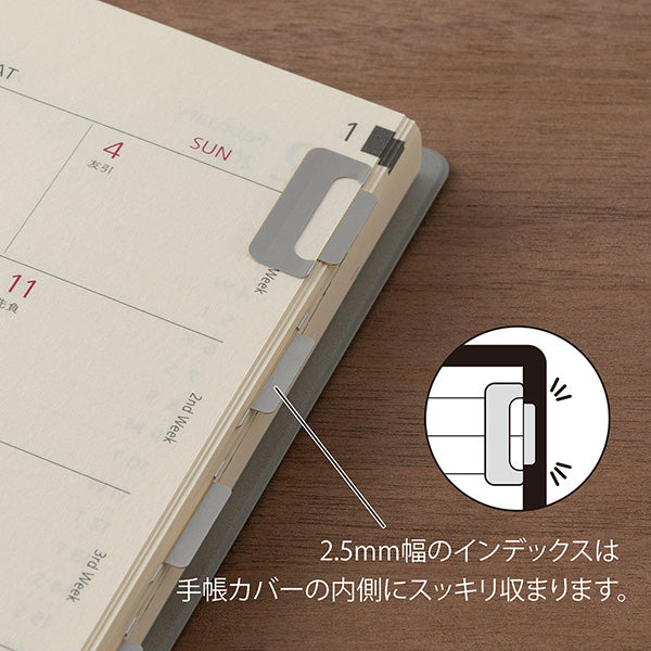 43229006 ミドリ インデックスクリップ チラット シルバ- デザインフィル 4902805432290（10セット）