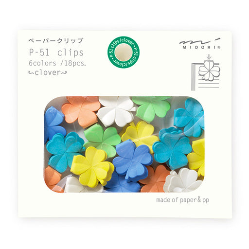 ミドリ P-51クリップスクローバー柄 デザインフィル 4902805433198