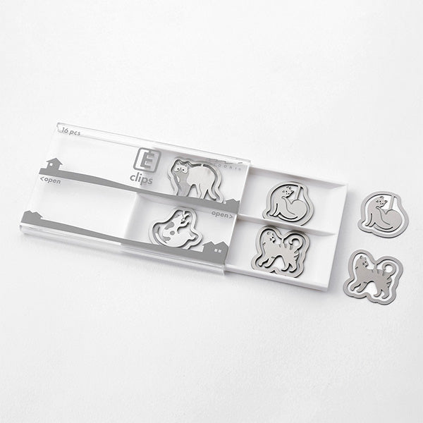 43357006 デザインフィル エッチングクリップス ネコ柄 43357006 デザインフィル 4902805433570（5セット）