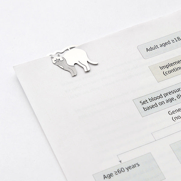 43357006 デザインフィル エッチングクリップス ネコ柄 43357006 デザインフィル 4902805433570（5セット）