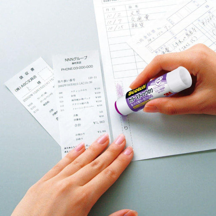 スコッチ カラースティックのり 8g GP-A（10セット）