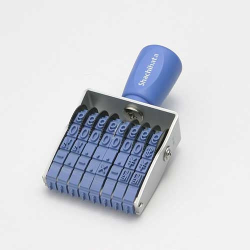 シヤチハタ 回転ゴム印 CF-82G 欧文8連2号 ゴシック 4974052179105