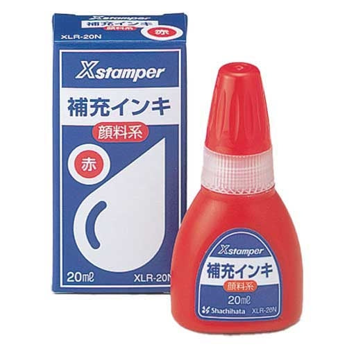 Shachihata X Stamper Nachfülltinte 20 ml XLR-20N rotes Pigment 4974052714122